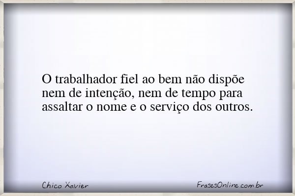 Frase de Chico Xavier
