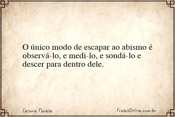 Frase de Cesare Pavese