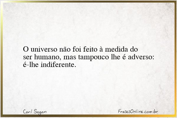 Frase de Carl Sagan