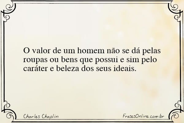Frase de Charles Chaplin