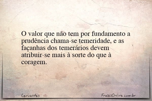 Frase de Cervantes