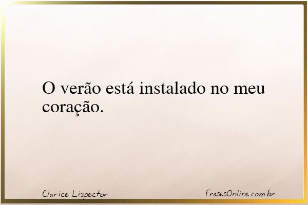 Frase de Clarice Lispector