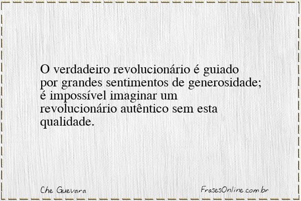 Frase de Che Guevara