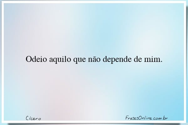 Frase de Cícero