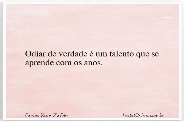 Frase de Carlos Ruiz Zafón