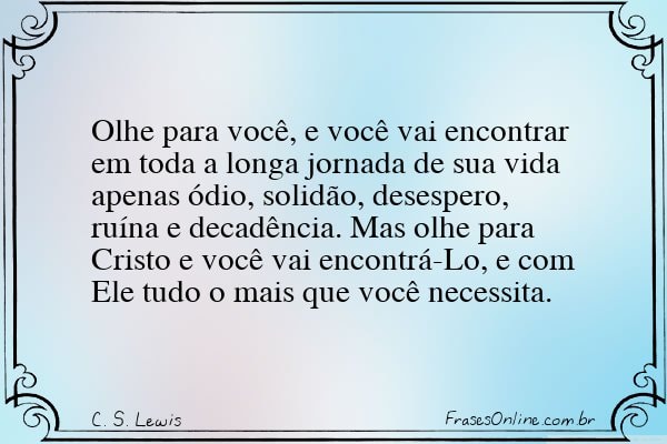 Frase de C. S. Lewis