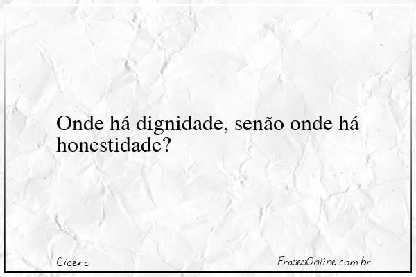 Frase de Cícero