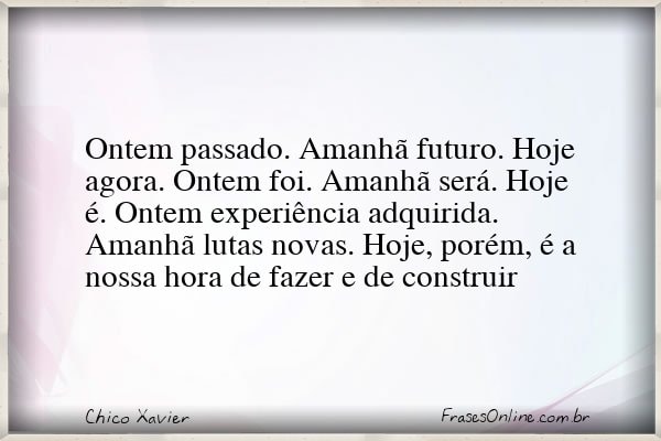 Frase de Chico Xavier