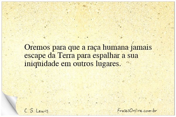 Frase de C. S. Lewis