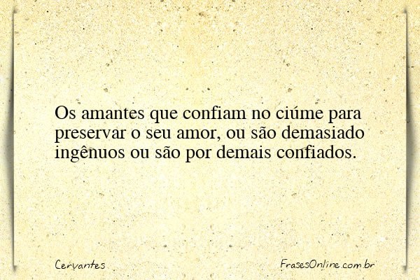Frase de Cervantes