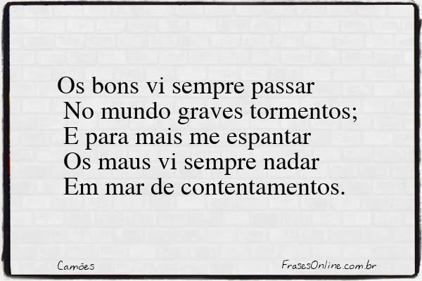 Frase de Camões