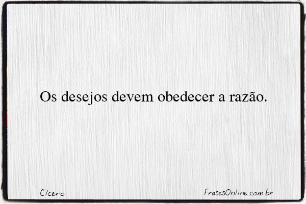 Frase de Cícero