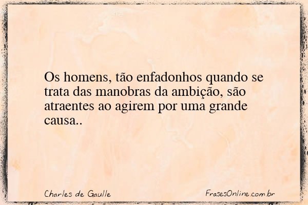Frase de Charles de Gaulle