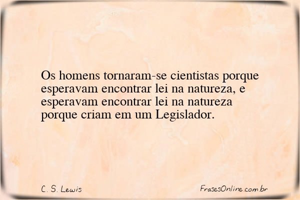 Frase de C. S. Lewis