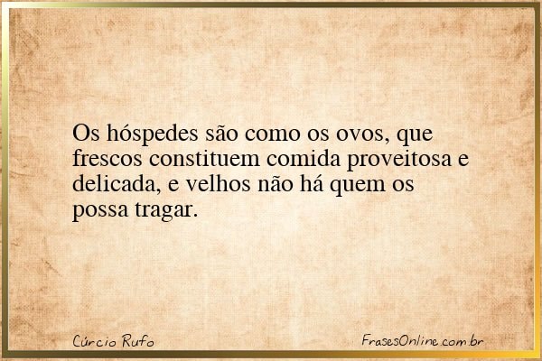 Frase de Cúrcio Rufo