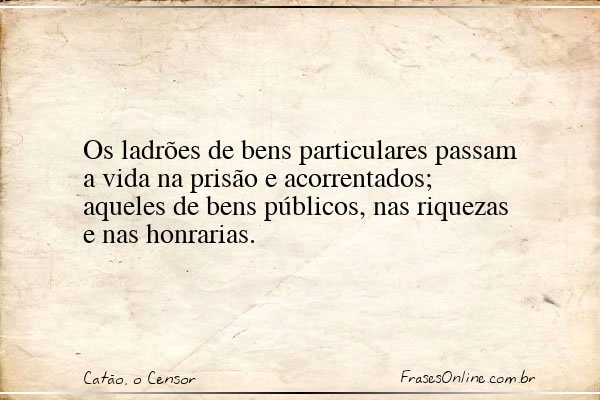 Frase de Catão, o Censor