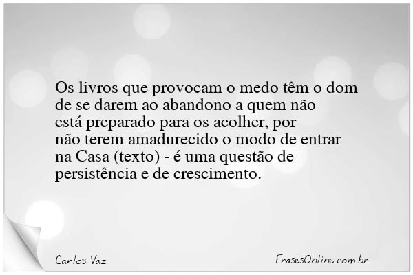 Frase de Carlos Vaz