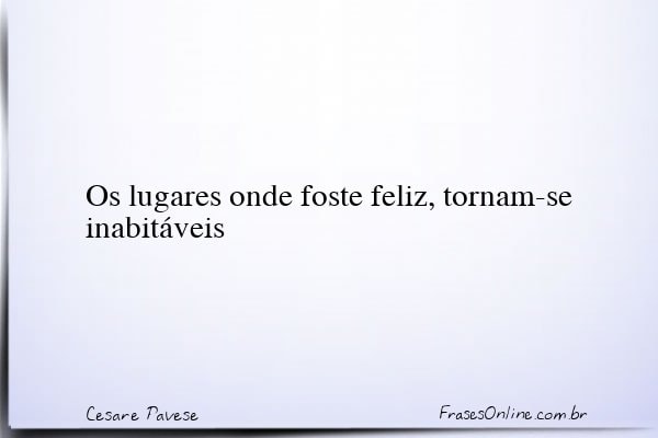 Frase de Cesare Pavese