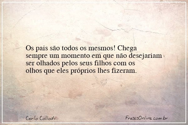 Frase de Carlo Collodi