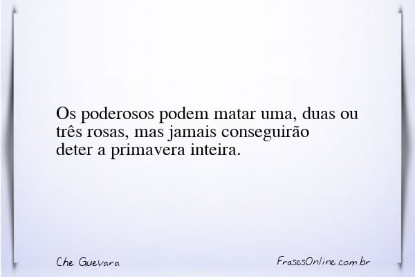 Frase de Che Guevara