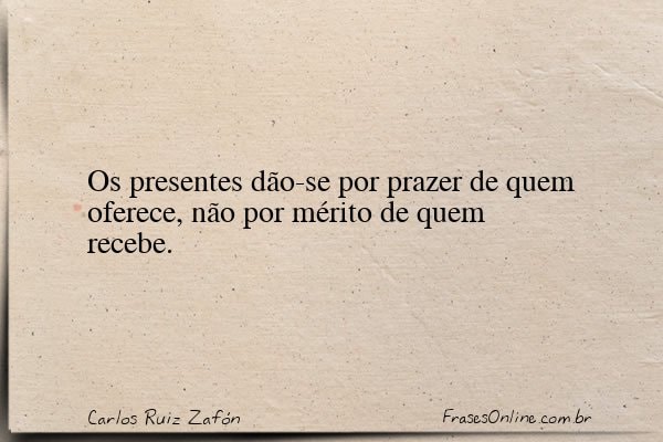 Frase de Carlos Ruiz Zafón