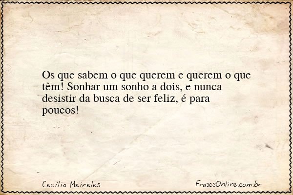 Frase de Cecília Meireles