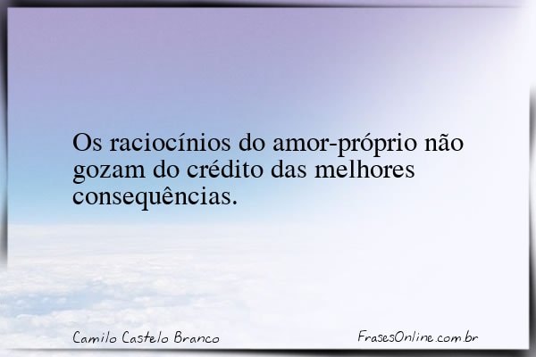 Frase de Camilo Castelo Branco