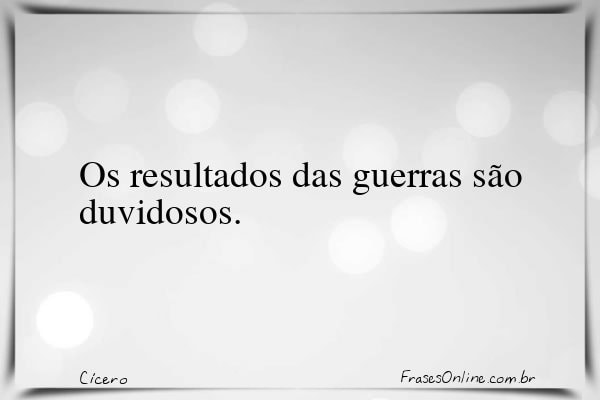 Frase de Cícero
