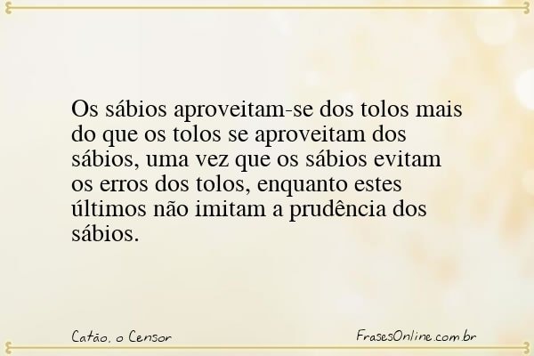 Frase de Catão, o Censor