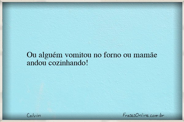 Frase de Calvin