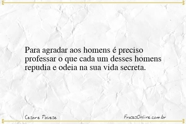 Frase de Cesare Pavese