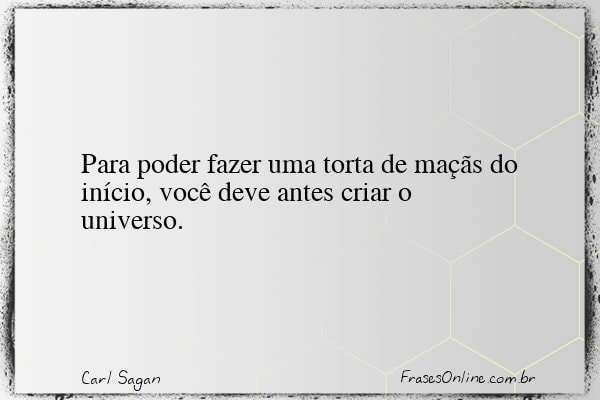Frase de Carl Sagan