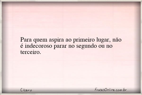 Frase de Cícero