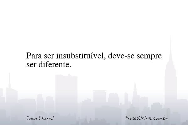Frase de Coco Chanel