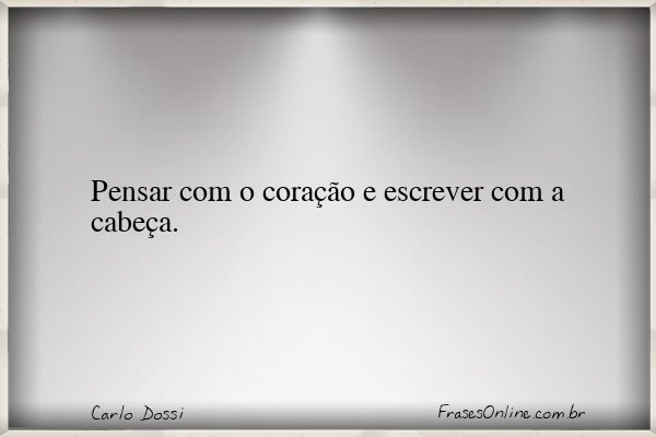 Frase de Carlo Dossi