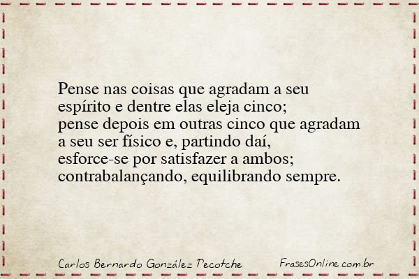 Frase de Carlos Bernardo González Pecotche