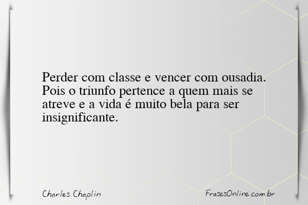 Frase de Charles Chaplin