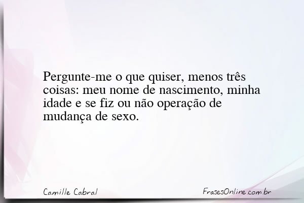 Frase de Camille Cabral