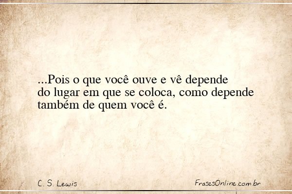 Frase de C. S. Lewis