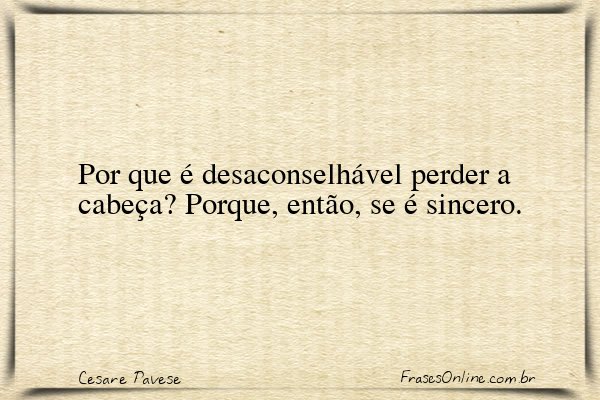 Frase de Cesare Pavese