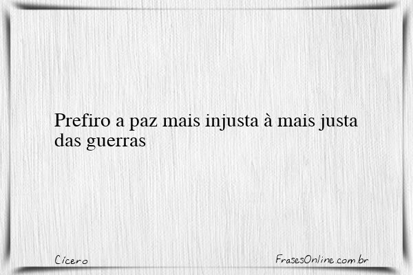Frase de Cícero