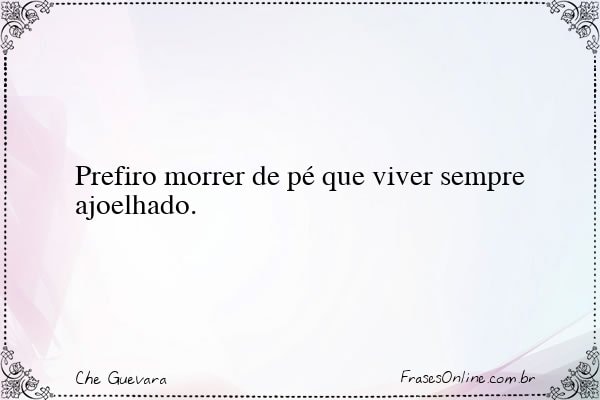 Frase de Che Guevara