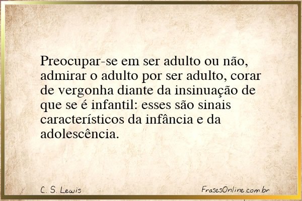 Frase de C. S. Lewis