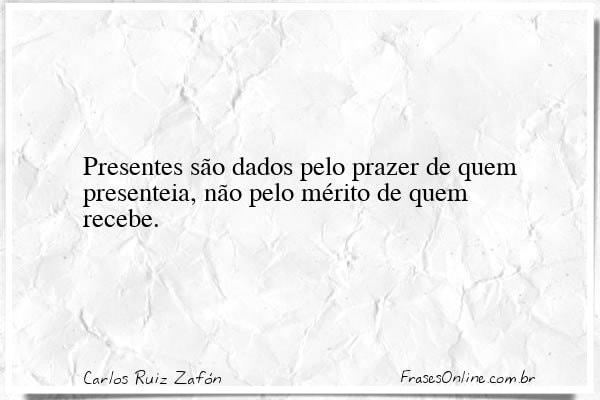 Frase de Carlos Ruiz Zafón
