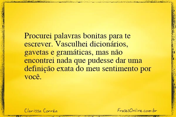 Frase de Clarissa Corrêa