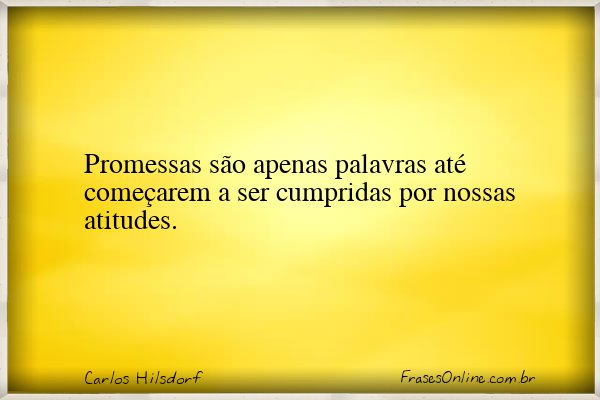 Frase de Carlos Hilsdorf