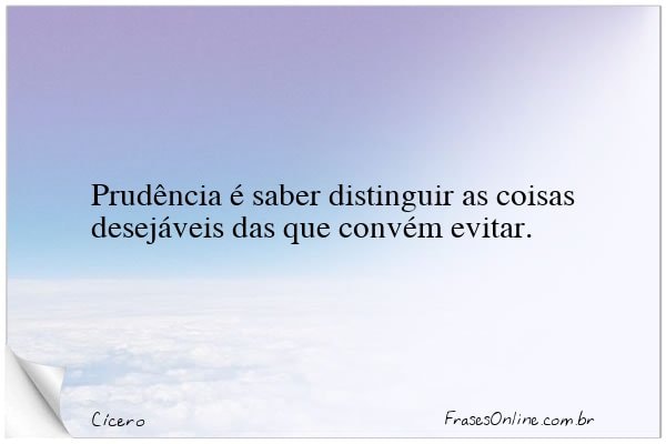 Frase de Cícero