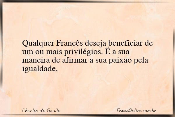 Frase de Charles de Gaulle