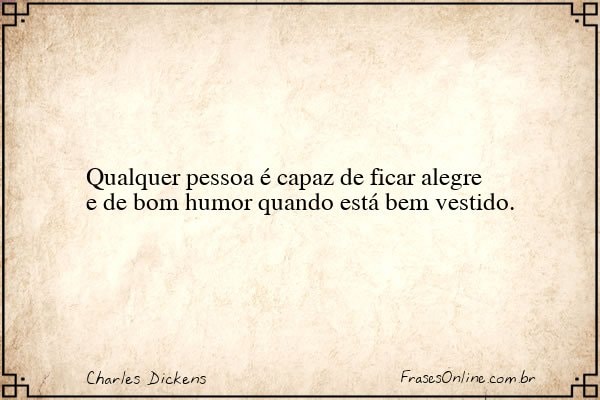 Frase de Charles Dickens