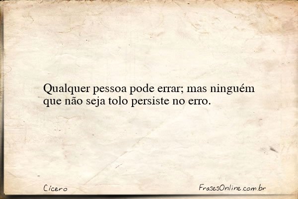 Frase de Cícero